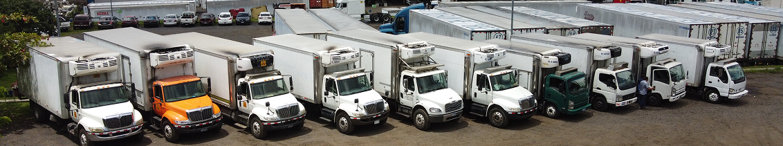 Flota de camiones y furgones de Transportes Durán